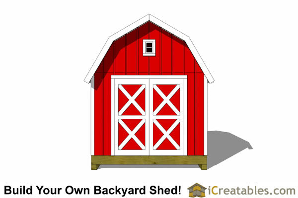 10x10-GB-Gambrel Shed Plans Emailed