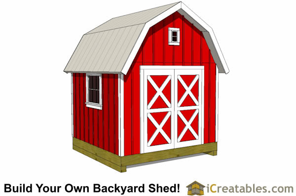 10x10-GB-Gambrel Shed Plans Emailed