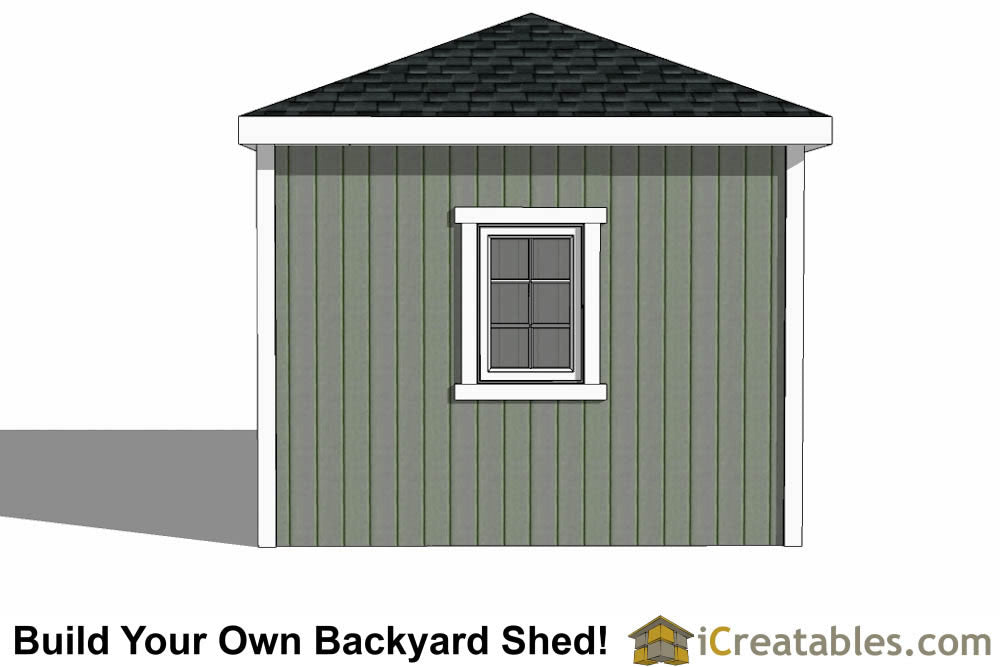 10x10-H Hip Roof Shed Plans Emailed