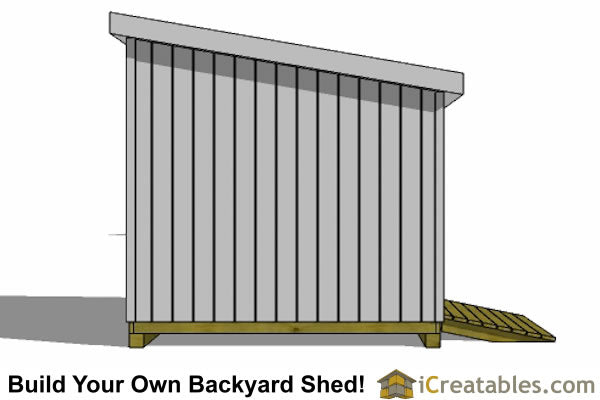 10x10-LT Lean To Shed Plans Emailed