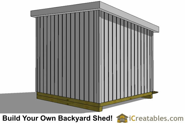 10x10-LT Lean To Shed Plans Emailed