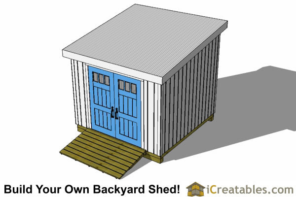 10x10-LT Lean To Shed Plans Emailed