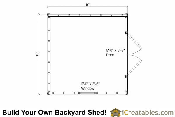 10x10-TV Victorian Shed Plans Emailed