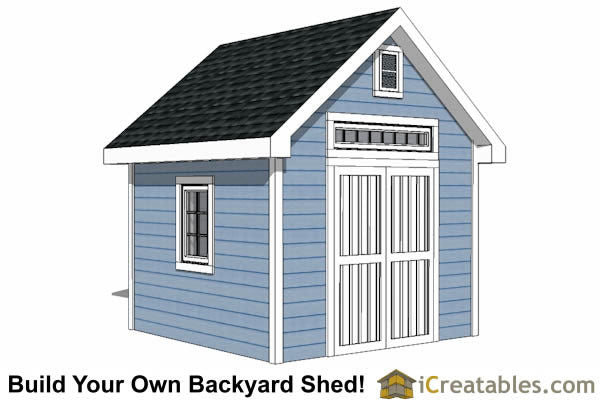 10x10-TV Victorian Shed Plans Emailed