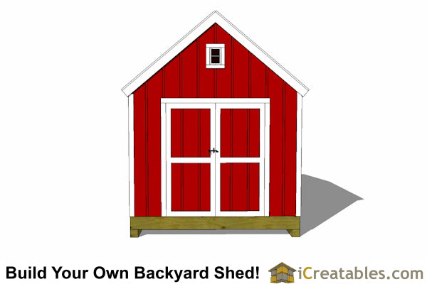 10x12-BB Backyard Barn Shed Plans Emailed