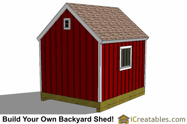 10x12-BB Backyard Barn Shed Plans Emailed