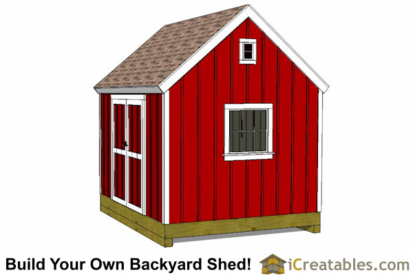 10x12-BB Backyard Barn Shed Plans Emailed