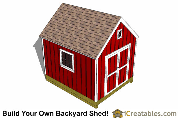 10x12-BB Backyard Barn Shed Plans Emailed