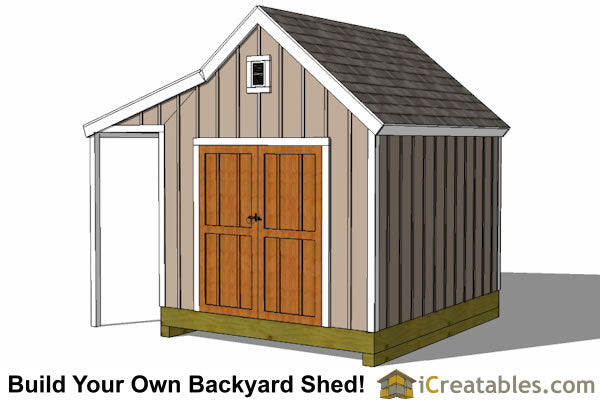 10x12-CCP Cape Cod Shed Porch Shed Plans Emailed