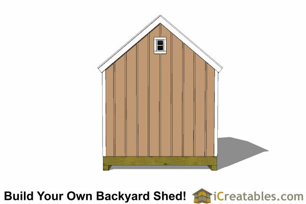 10x12-CLD Colonial Large Door Shed Plans Emailed