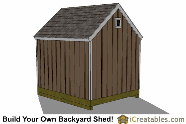 10x12-CLD Colonial Large Door Shed Plans Emailed