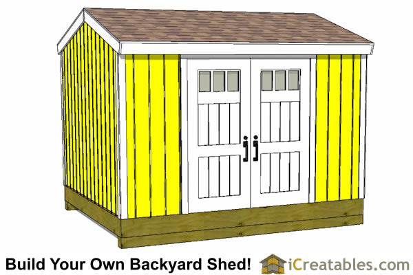 10x12-BT Backyard Tall Shed Plans Emailed