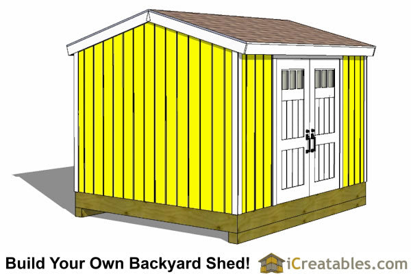 10x12-BT Backyard Tall Shed Plans Emailed