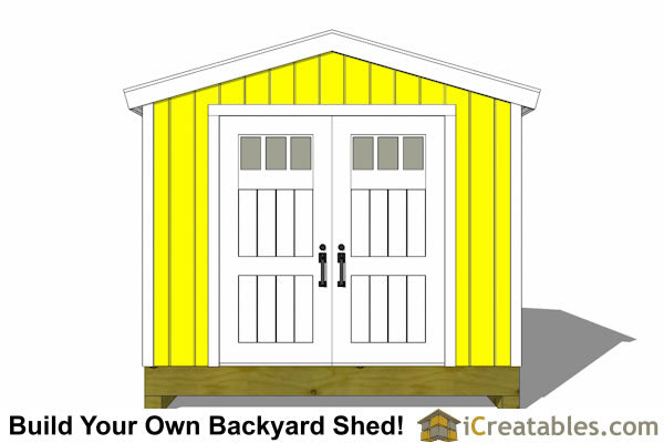 10x12-BT Backyard Tall Shed Plans Emailed