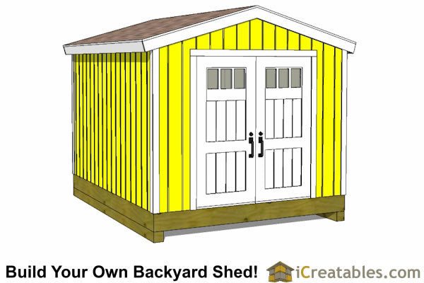 10x12-BT Backyard Tall Shed Plans Emailed