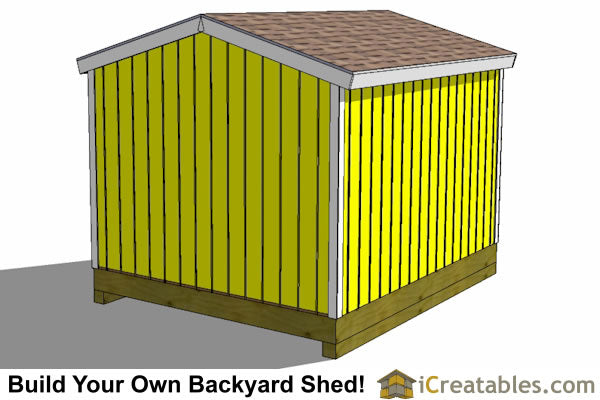 10x12-BT Backyard Tall Shed Plans Emailed