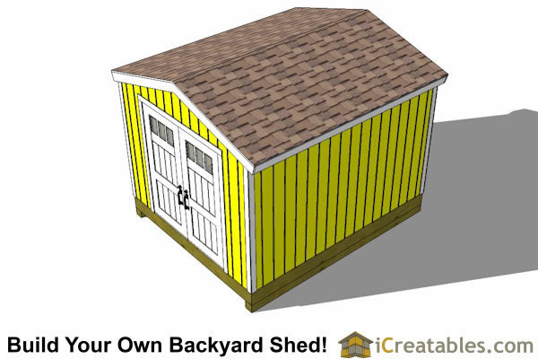 10x12-BT Backyard Tall Shed Plans Emailed