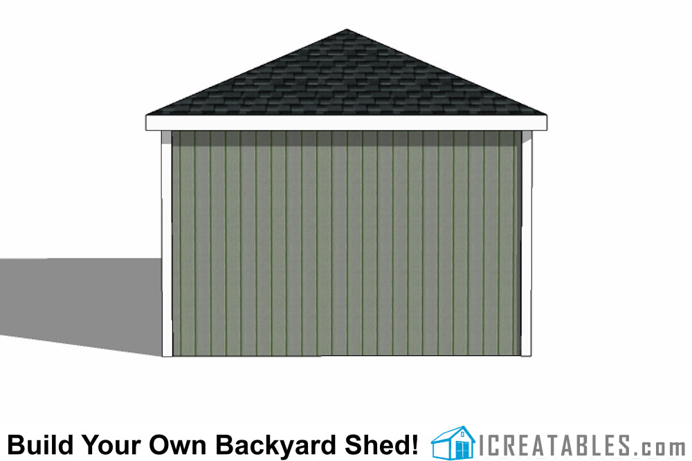 10x12-H Hip Roof Shed Emailed Plans