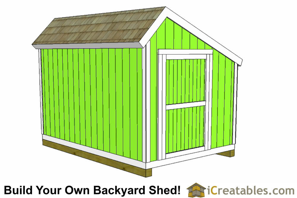 10x12-SB Salt Box Shed Emailed Plans