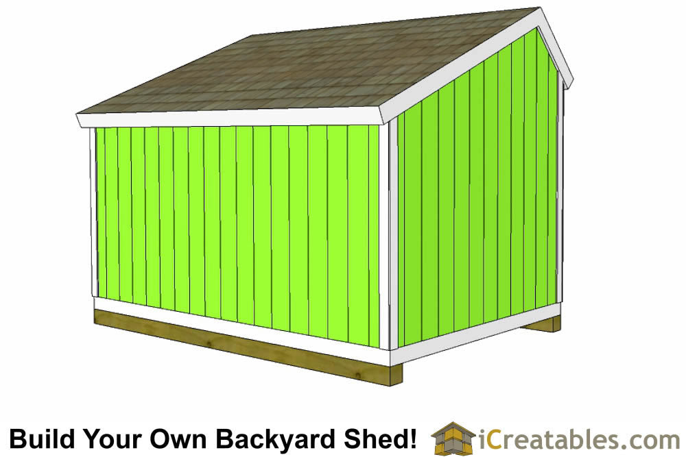 10x12-SB Salt Box Shed Emailed Plans