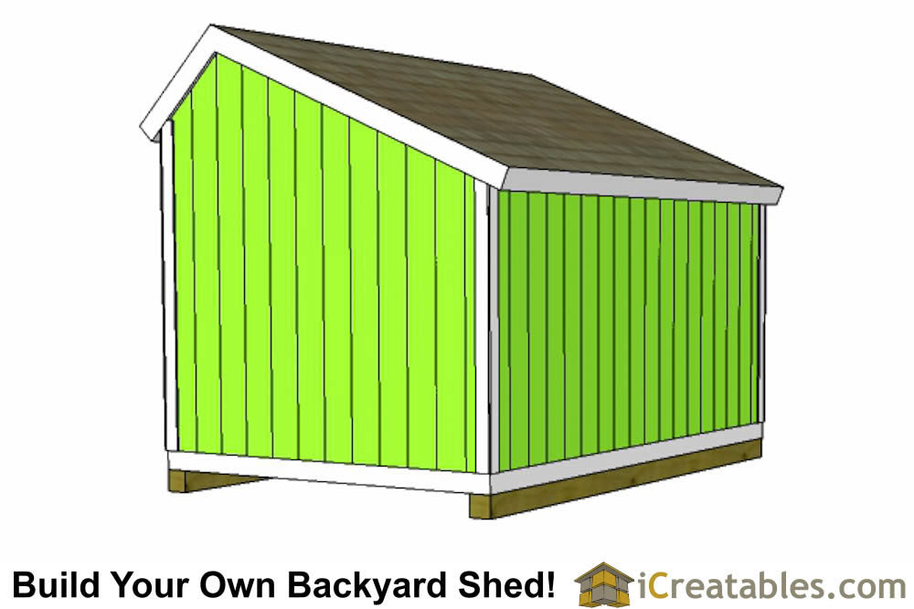 10x12-SB Salt Box Shed Emailed Plans