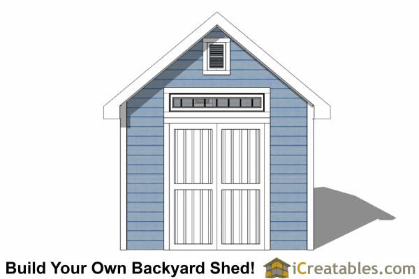 10x12-TV Traditional Shed Emailed Plans