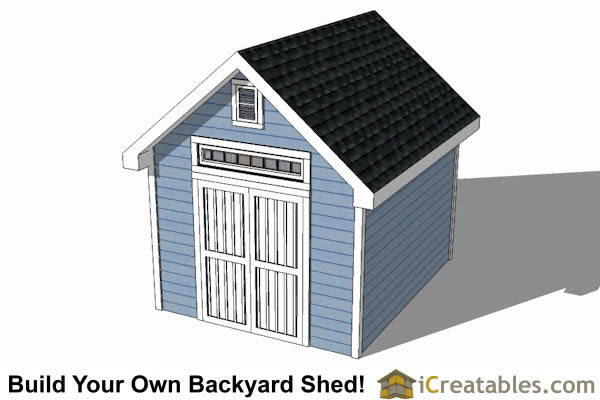 10x12-TV Traditional Shed Emailed Plans