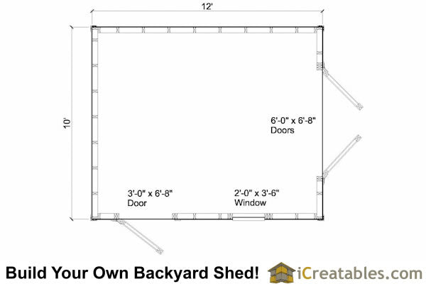 10x12-CC Cape Cod Shed Plans Emailed