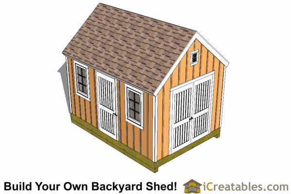 10x14-CO Colonial Shed Plans Emailed