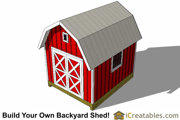 10x14-GB Gambrel Shed Plans Emailed