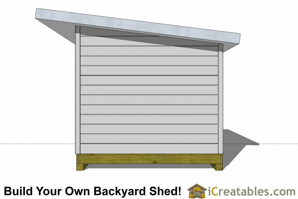 10x14-S1 Modern Shed Plans Emailed