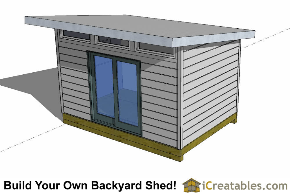 10x14-S1 Modern Shed Plans Emailed