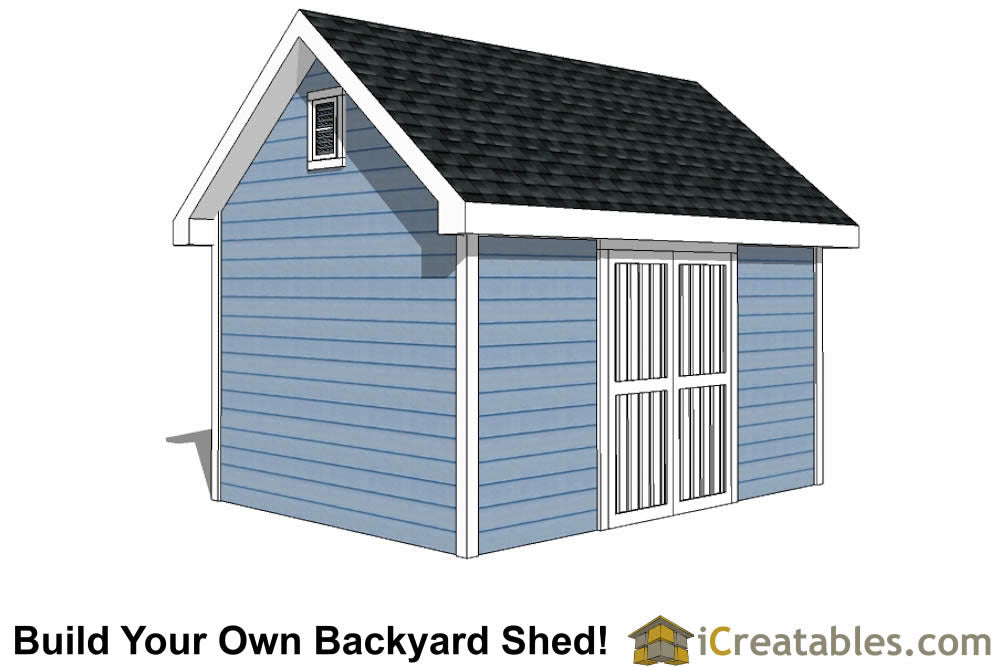 10x14-TV Victorian Shed Plans Emailed