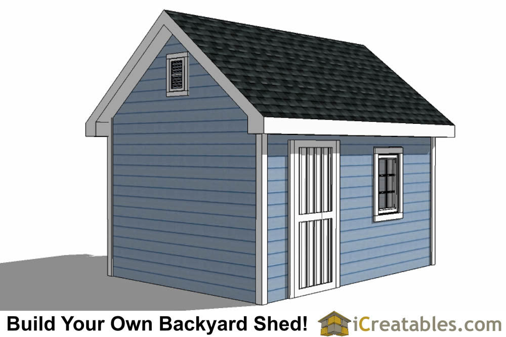 10x14-TV Victorian Shed Plans Emailed