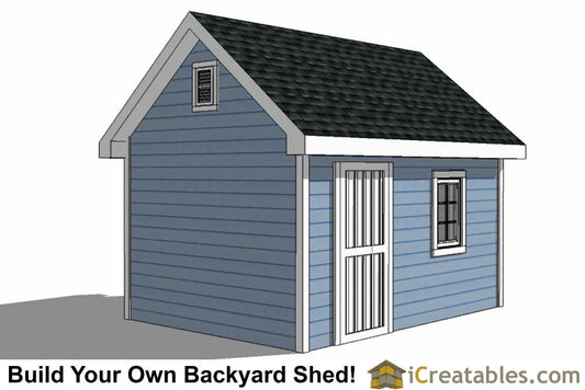 10x14-TV Victorian Shed Plans Emailed