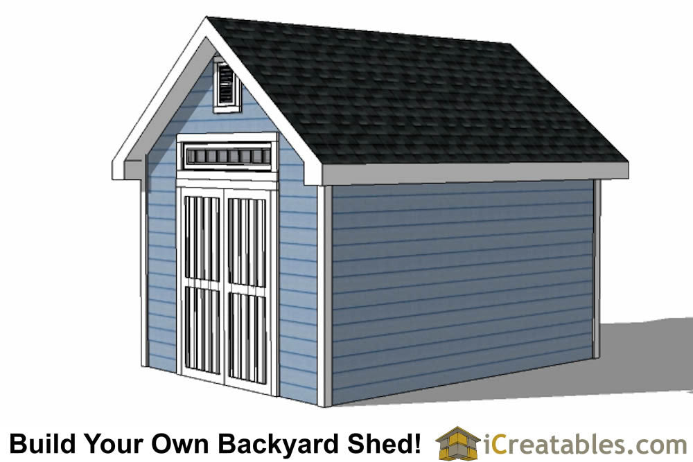 10x14-TV Victorian Shed Plans Emailed