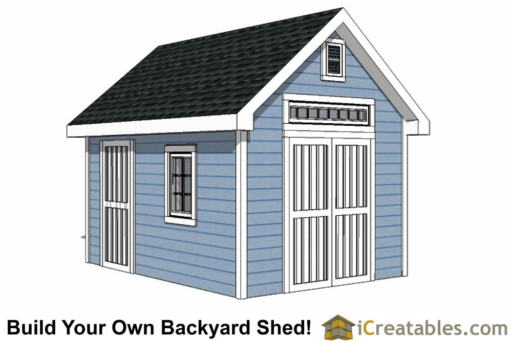 10x14-TV Victorian Shed Plans Emailed