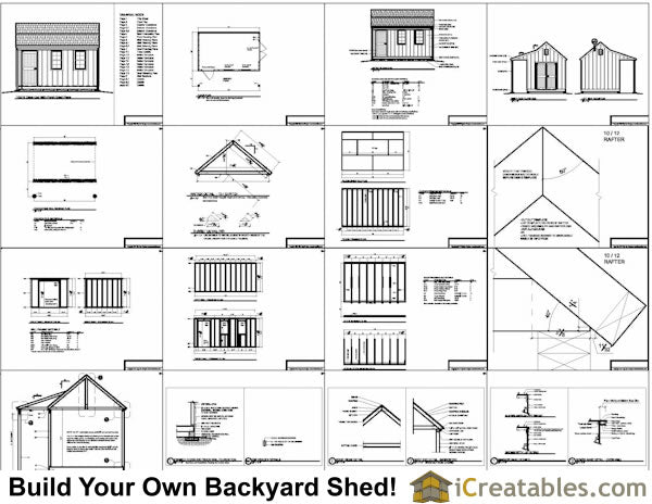 10x16-CCP Cape Cod Porch Shed Plans Emailed