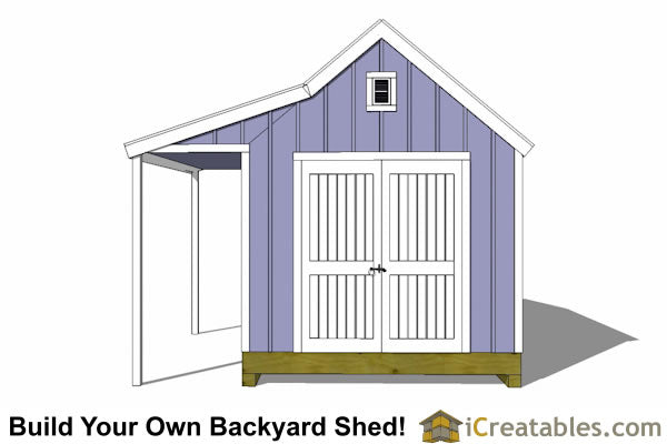 10x16-COP Colonial Porch Shed Plans Emailed