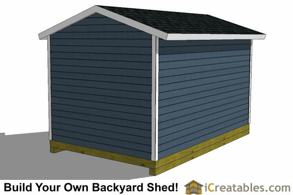 10x16-GD Garage Door Shed Plans Emailed