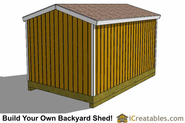 10x16-BT Backyard Shed Plans Emailed