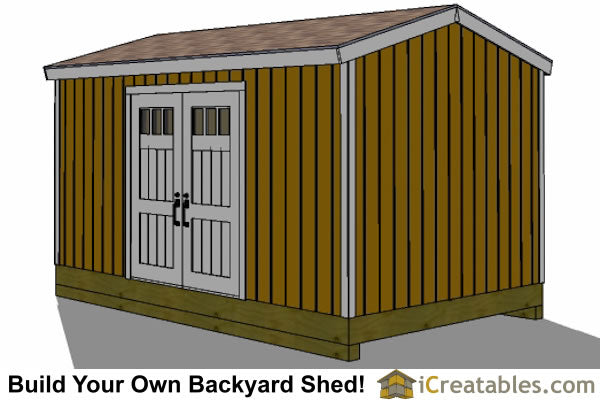 10x16-BT Backyard Shed Plans Emailed