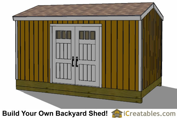 10x16-BT Backyard Shed Plans Emailed
