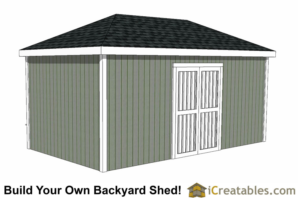 10x18-H Hip Shed Plans Emailed