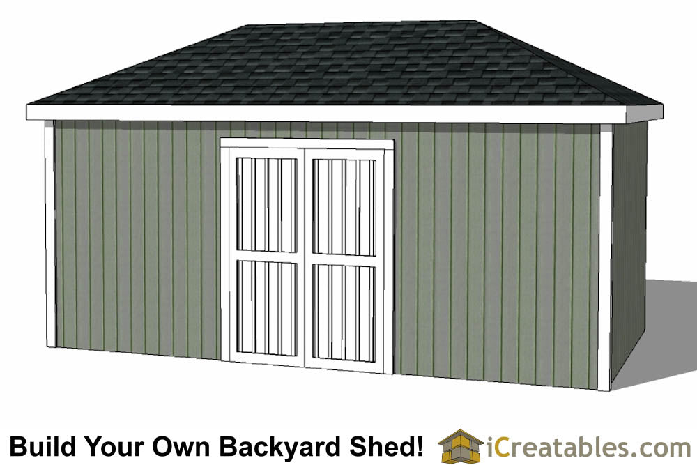 10x18-H Hip Shed Plans Emailed