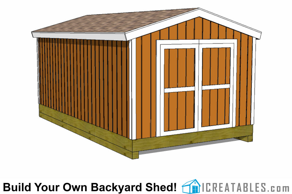 10x18-B Backyard Shed Plans Emailed