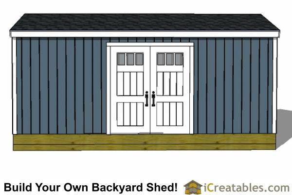 10x20-BT Backyard Tall Shed Plans Emailed