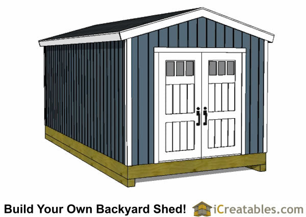 10x20-BT Backyard Tall Shed Plans Emailed