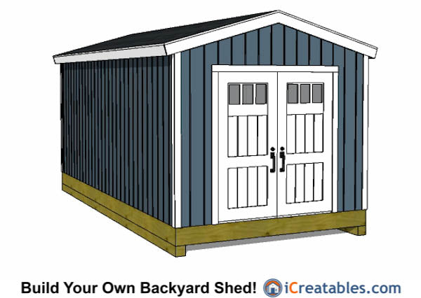 10x20-BT Backyard Tall Shed Plans Emailed