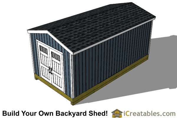 10x20-BT Backyard Tall Shed Plans Emailed